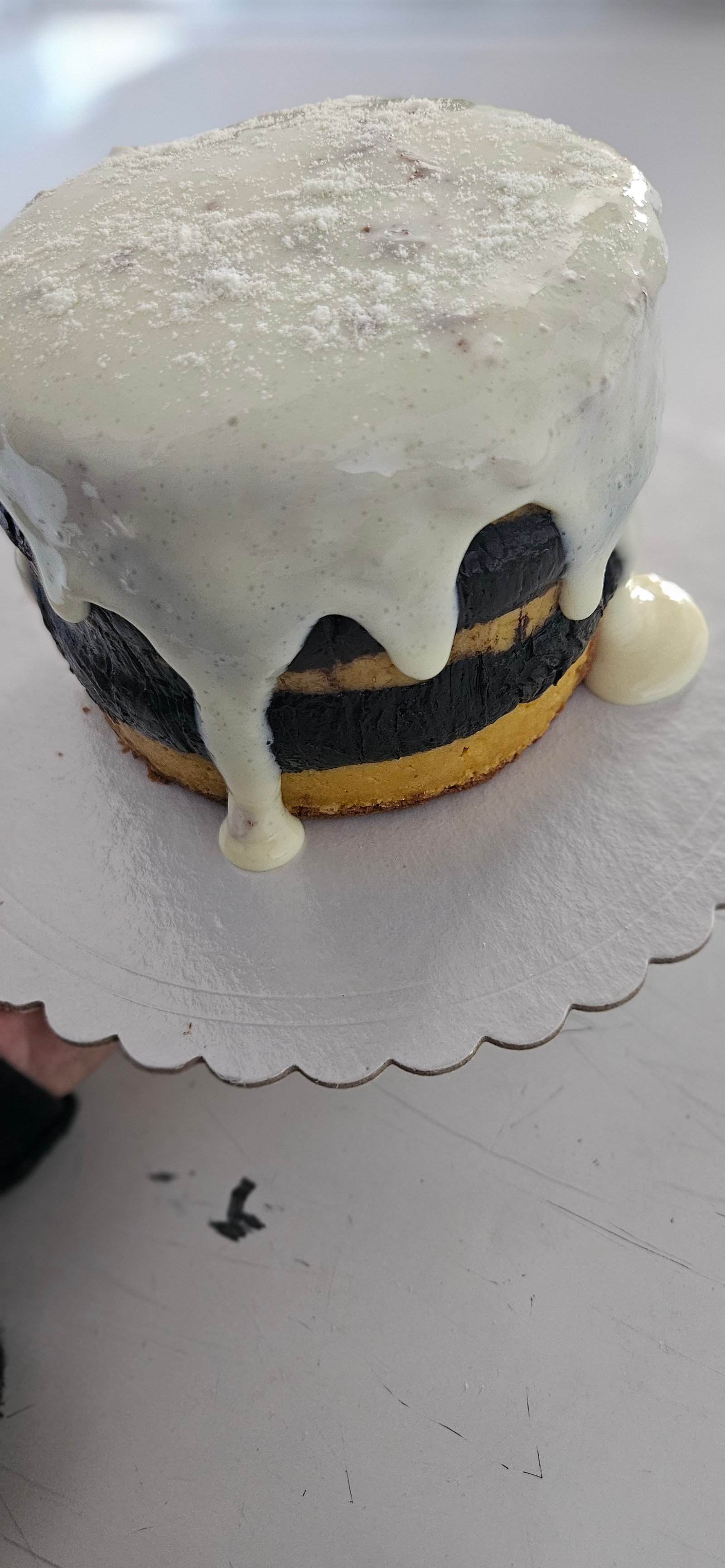 Bolo Diet de cenoura com branquinho ninho
